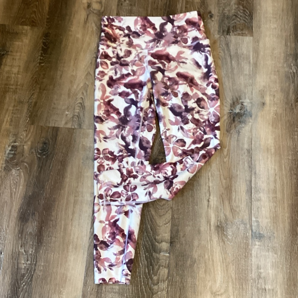 Balance Collection Purple and Pink Floral Leggings